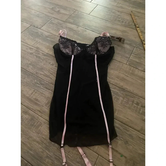 Ooh La La Cheri Black Sleeveless Adjustable Straps Camisole lingerie Size XL - Picture 1 of 6